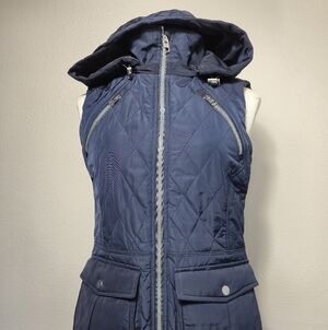 Athleta Primaloft- Eco Quilted Navy Blue